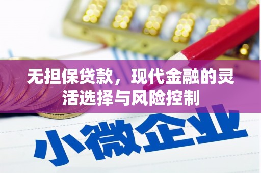 曾都无担保贷款，现代金融的灵活选择与风险控制