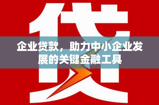 万荣企业贷款，助力中小企业发展的关键金融工具