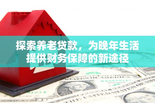 梅山探索养老贷款，为晚年生活提供财务保障的新途径