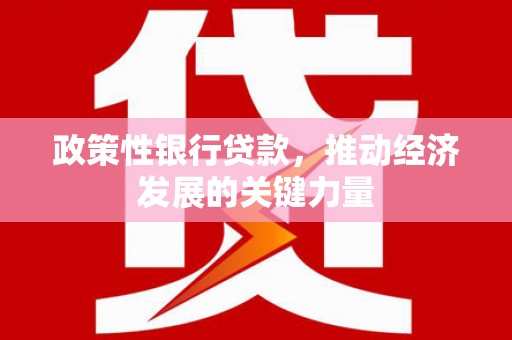 安宁政策性银行贷款，推动经济发展的关键力量