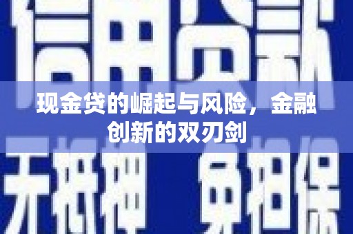 水城现金贷的崛起与风险，金融创新的双刃剑