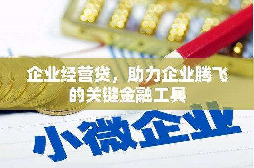 南靖企业经营贷，助力企业腾飞的关键金融工具