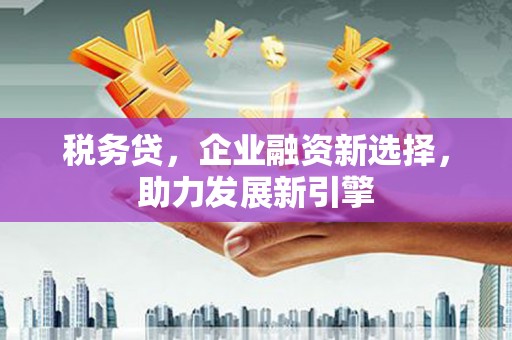 依兰税务贷，企业融资新选择，助力发展新引擎