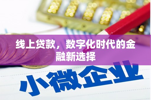 共和线上贷款，数字化时代的金融新选择