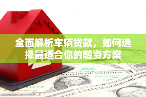 赵县全面解析车辆贷款，如何选择最适合你的融资方案