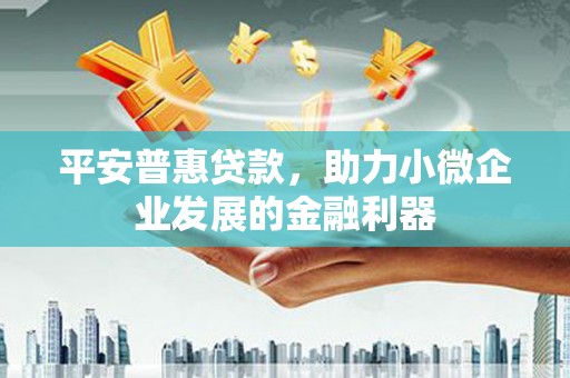 山南平安普惠贷款，助力小微企业发展的金融利器