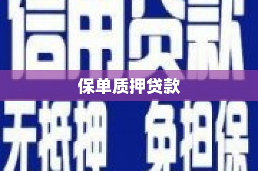 复兴保单质押贷款