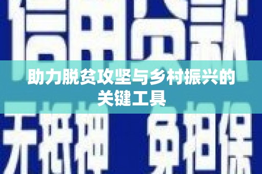 乐东助力脱贫攻坚与乡村振兴的关键工具